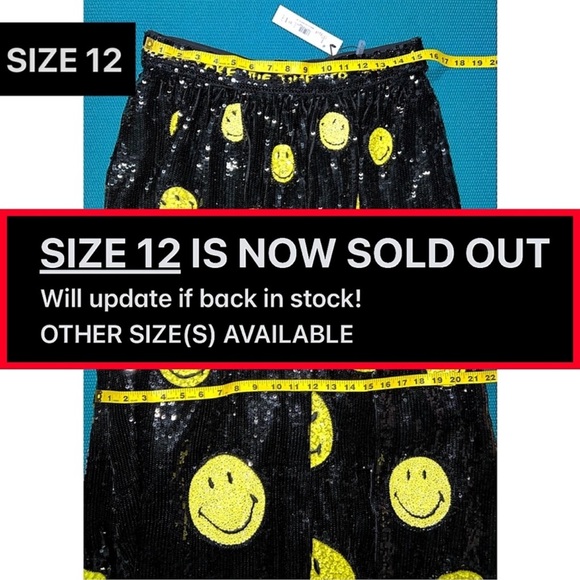 Alice + Olivia Tina Smiley Black Yellow Sequin Embellished Ball Gown Skirt - Picture 15 of 17